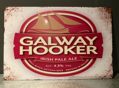 Galway hooker Tin Metal sign