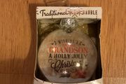 Glass Bauble for a Special Grandson Brand New