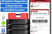 THINKCAR Thinksafe Wireless OBD2 Scanner for Car Full System Code Scanner with 5 Reset Service Brake Oil SAS ABS TPMS Relearn Tool OBD Scanner Code Reader Automotive Diagnostic Tool in IOS Android