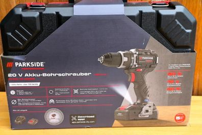 Parkside Performance 20V Cordless Brushless Drill Driver. Indoor Outdoor Maintenance DIY Projects Garage Garden Mechanic