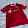 Junior age 13 14 Manchester United red jersey home 2022 2023 Image 2
