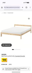 Double bed frame & Mattress