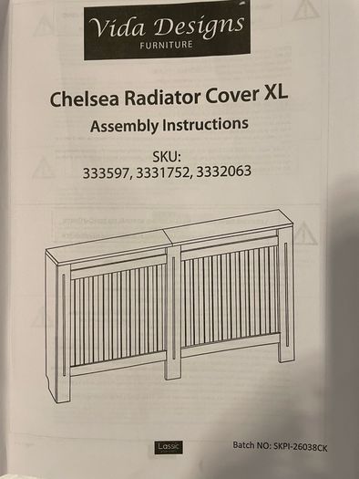 Extra large radiator cover