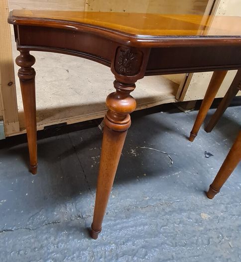 Vintage Wooden Console Table / Side Table with Carved Details