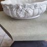 Vintage  Rose Pattern Oval Bowl with Flowers, Succulent Planter As Centerpiece for flowers arrangement. Image 3