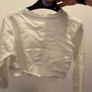 Knitted white cardigan - flower girl Image 2