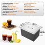 Drop in Ice Chest, 51 cm L x 36 cm W x 30.5 cm H Stainless Steel Ice Cooler, Commercial Ice Bin with Cover, 37.9 L Outdoor Kitchen Ice Bar Image 6