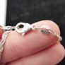 Vintage Sterling Silver 925  Cross Pendant Necklace 16" Image 6