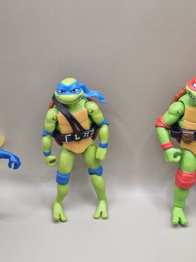 Collection of Playmates Teenage Mutant Ninja Turtles Mayem figures.
