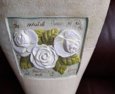 antiques Decorated flower pot