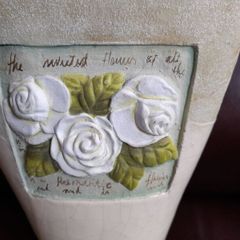 antiques Decorated flower pot
