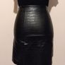 Faux Leather Black Skirt Image 7