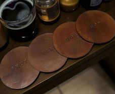 leather coasters