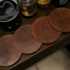 leather coasters