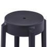 _Stackable Stools 4 pcs Black Plastic Image 3