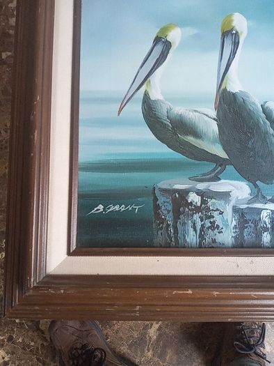 B Grant Pelicans oil on canvas