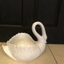 Vintage swan ceramic planter, porcelain swan planter Image 2