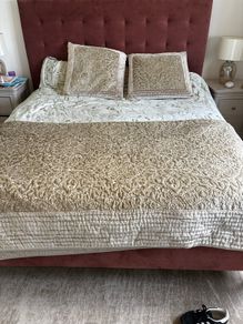 throw and pillows
