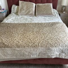 throw and pillows