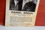 Dan Breen 1920s Public Reward Notice Poster Ireland