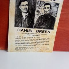 Dan Breen 1920s Public Reward Notice Poster Ireland