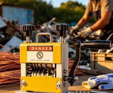 Manual wire striding Machine/drill order, 6 channels 3-17mm, adjustable height razor wire razor wire drill for used cables, domestic and industrial single-pole wires