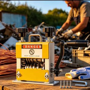 Manual wire striding Machine/drill order, 6 channels 3-17mm, adjustable height razor wire razor wire drill for used cables, domestic and industrial single-pole wires