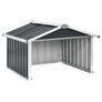 Garden Robot Lawnmower Shed 92x97x63 cm Galvanised Steel Anthracite Image 3