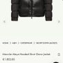 Mens Moncler Maya Hooded Short Down Jacket Image 4