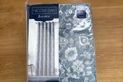 Foliage Azure Eyelet curtains 90"x90"