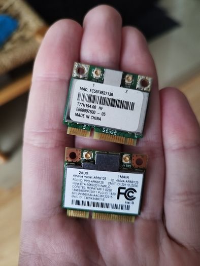 Atheros AR5B125 Wireless WiFi Card | Half Mini PCI-E | 150Mbps 802.11b/g/n