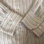 Mens Double Two Long Sleeve White Multi Stripe Cotton Rich Shirt 16" Collar including postage Image 5