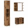 3 Piece Bathroom Furniture Set Old Wood Image 2