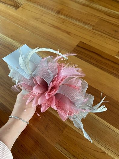 silver fascinator