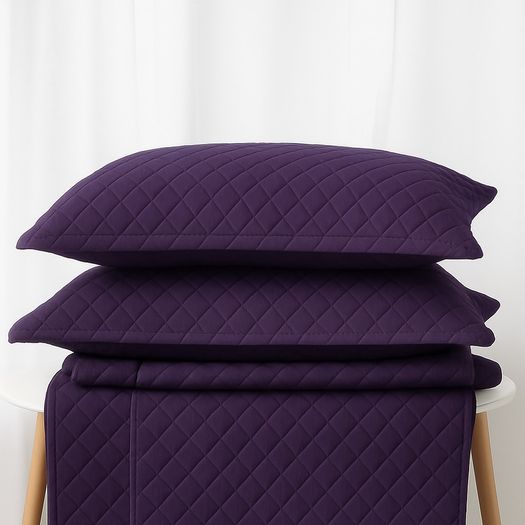 Quilted Pillowcase / Oxford Pillowcases with Pattern