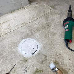 Service Spark test and quick repairs to the flat membrane roofs.