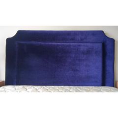 Stunning Royal Blue Velvet Super King Headboard