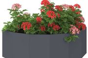 Planter Anthracite 120 x 60 x 35 cm Steel