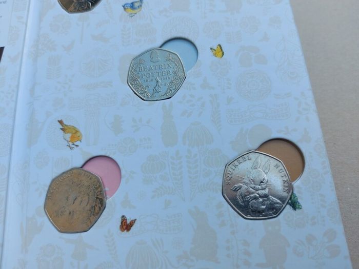 2016 Beatrix Potter 50p Coins in Royal Mint Presentation Book