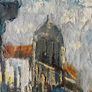 Mid Century Impasto oil on canvas painting Image 3