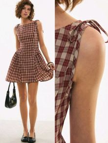 Brand new check dress