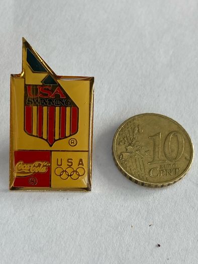Coca Cola USA Swimming Team Olympic pin