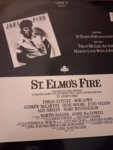 John Parr - St Elmo's Fire (Man in Motion) - 12" single