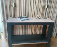 Solid oak console / hall table