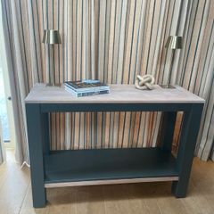 Solid oak console / hall table