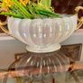 Vintage H J  Wood Burslem Pearlescent Lustre Mantel Vase with Gold Handles Image 3
