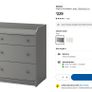 ikea Hauga Chest of Drawers Grey Image 7