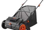 Push Lawn Sweeper, 21inch Leaf &amp; Grass Collector, Strong Plastic Wheels &amp; Heavy Duty Thickened Steel Durable to Use with Large Capacity 3.5 cu. ft.