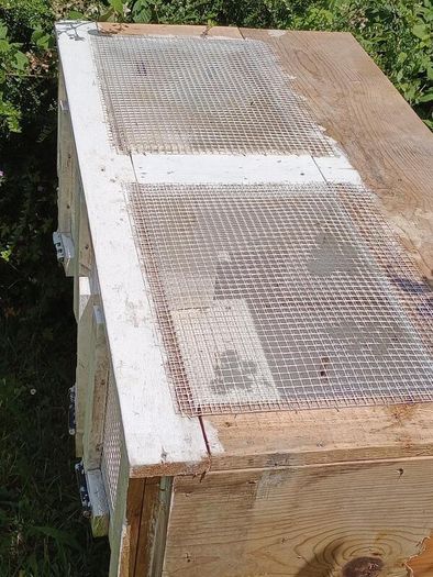 Multi-Compartment Wooden Quail Cage / Breeding Hutch
