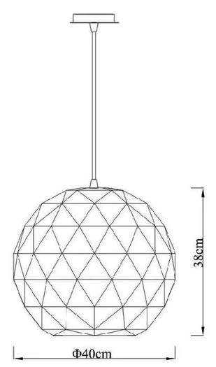 Lucide OTONA hanging light black